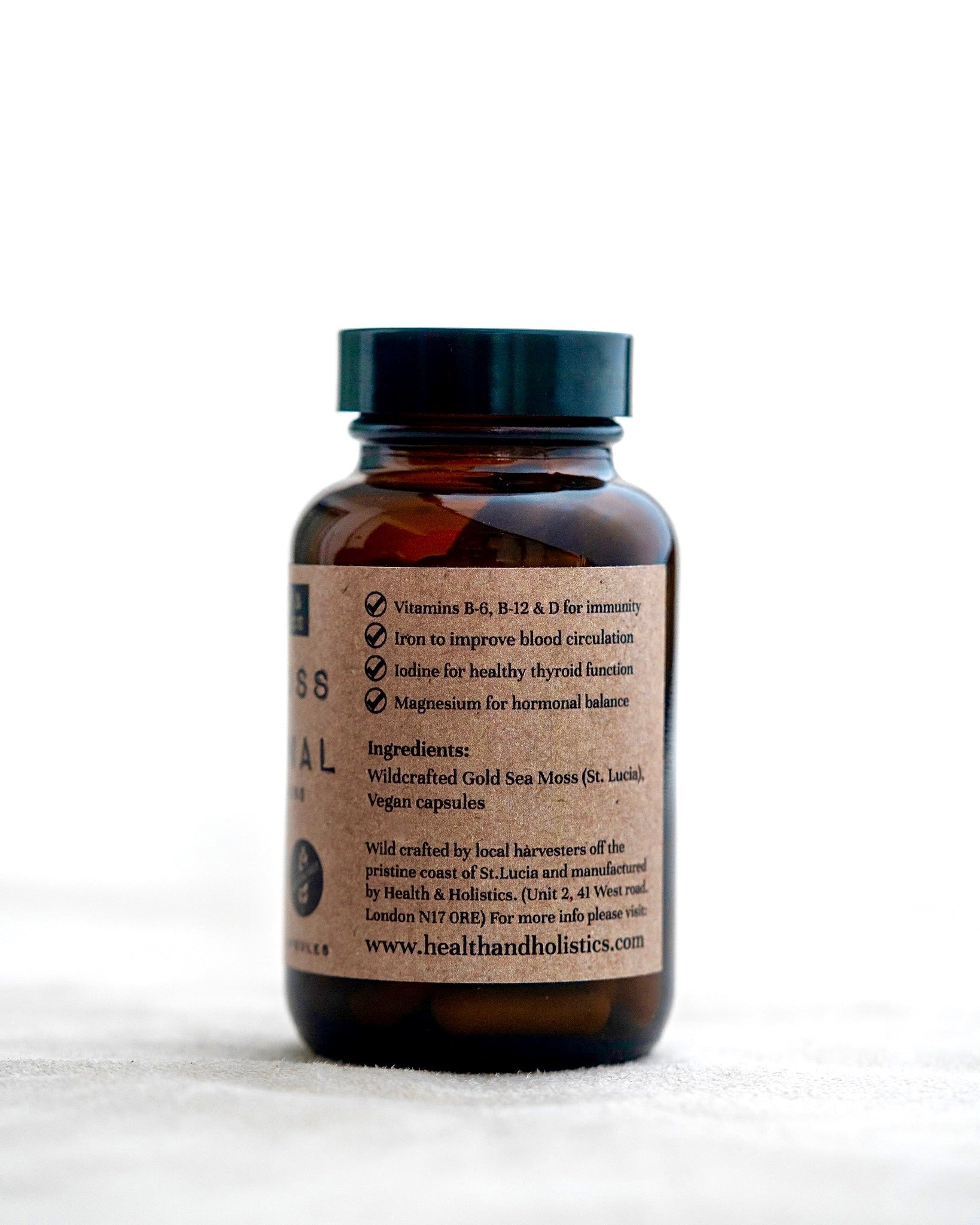 Original (Gold) Sea Moss Capsules (St. Lucia) (Genus Gracilaria)