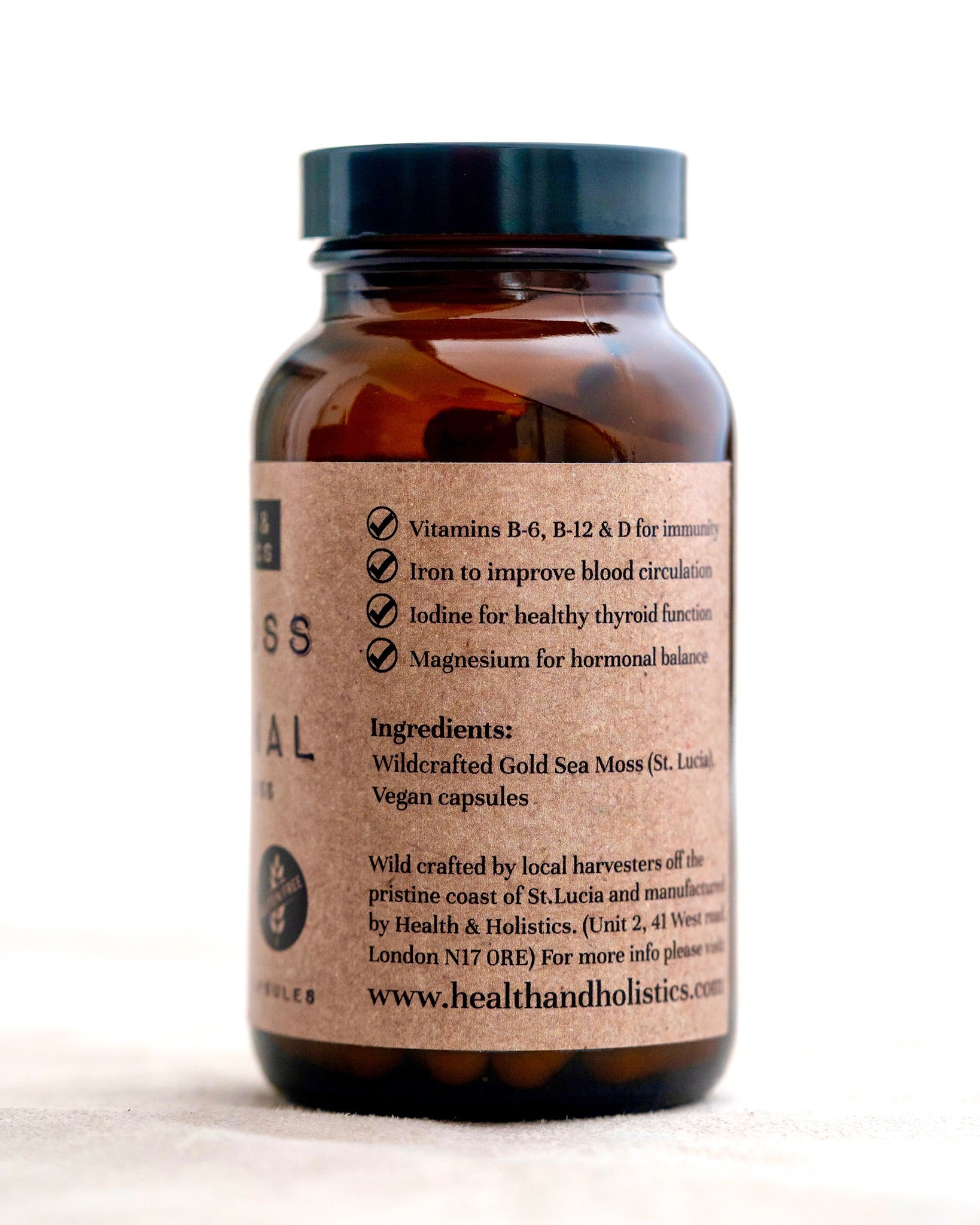 Original (Gold) Sea Moss Capsules (St. Lucia) (Genus Gracilaria)