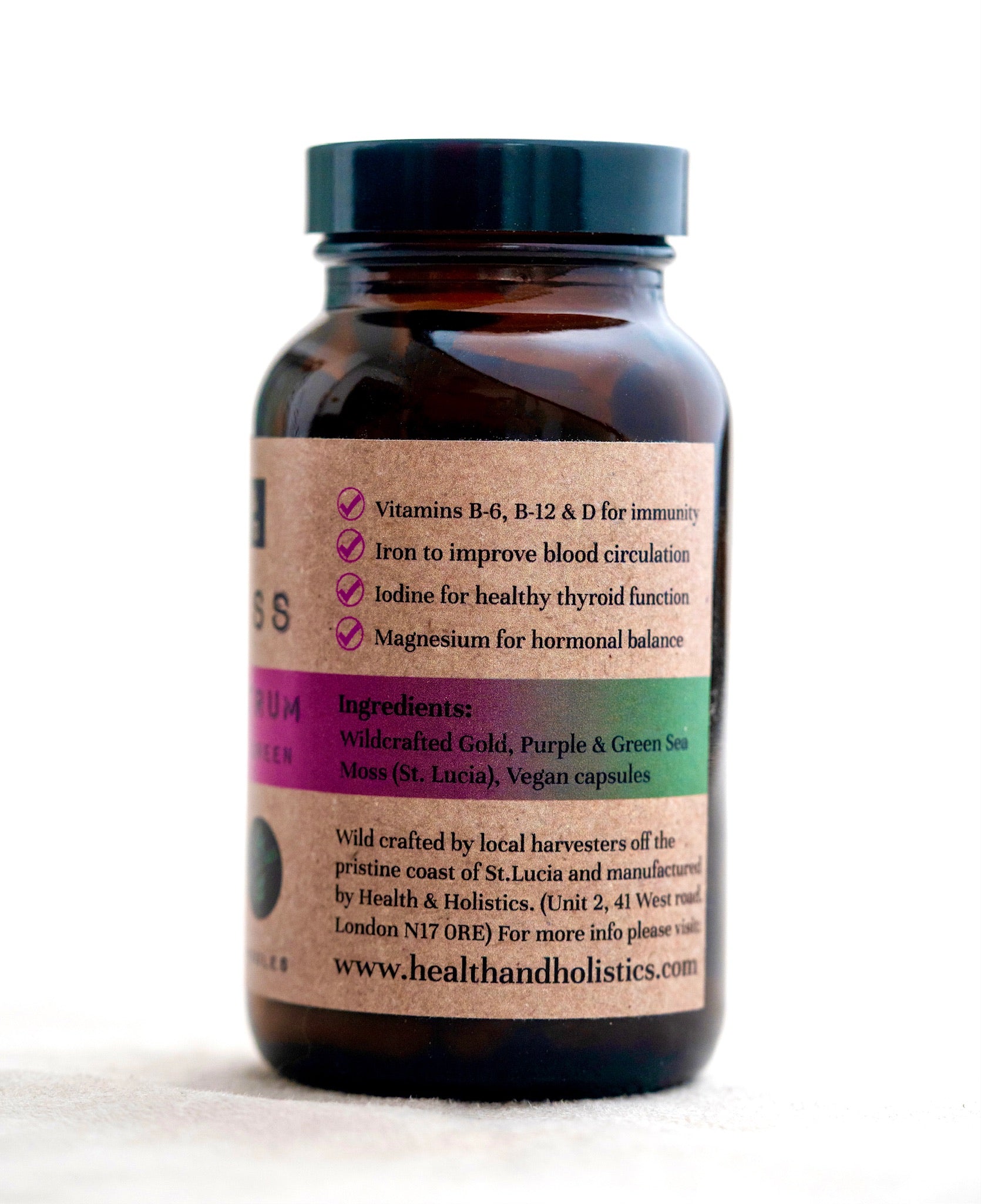 Full Spectrum Sea Moss Capsules (St. Lucia ) (Genus Gracilaria)