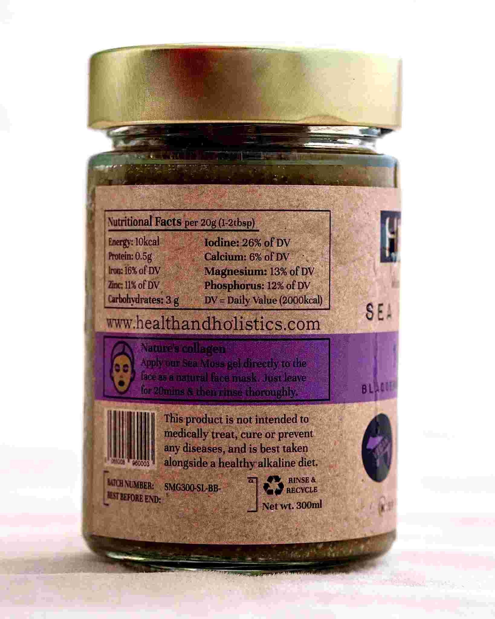 Detox Sea Moss Gel with Burdock Root & Bladderwrack St. Lucia