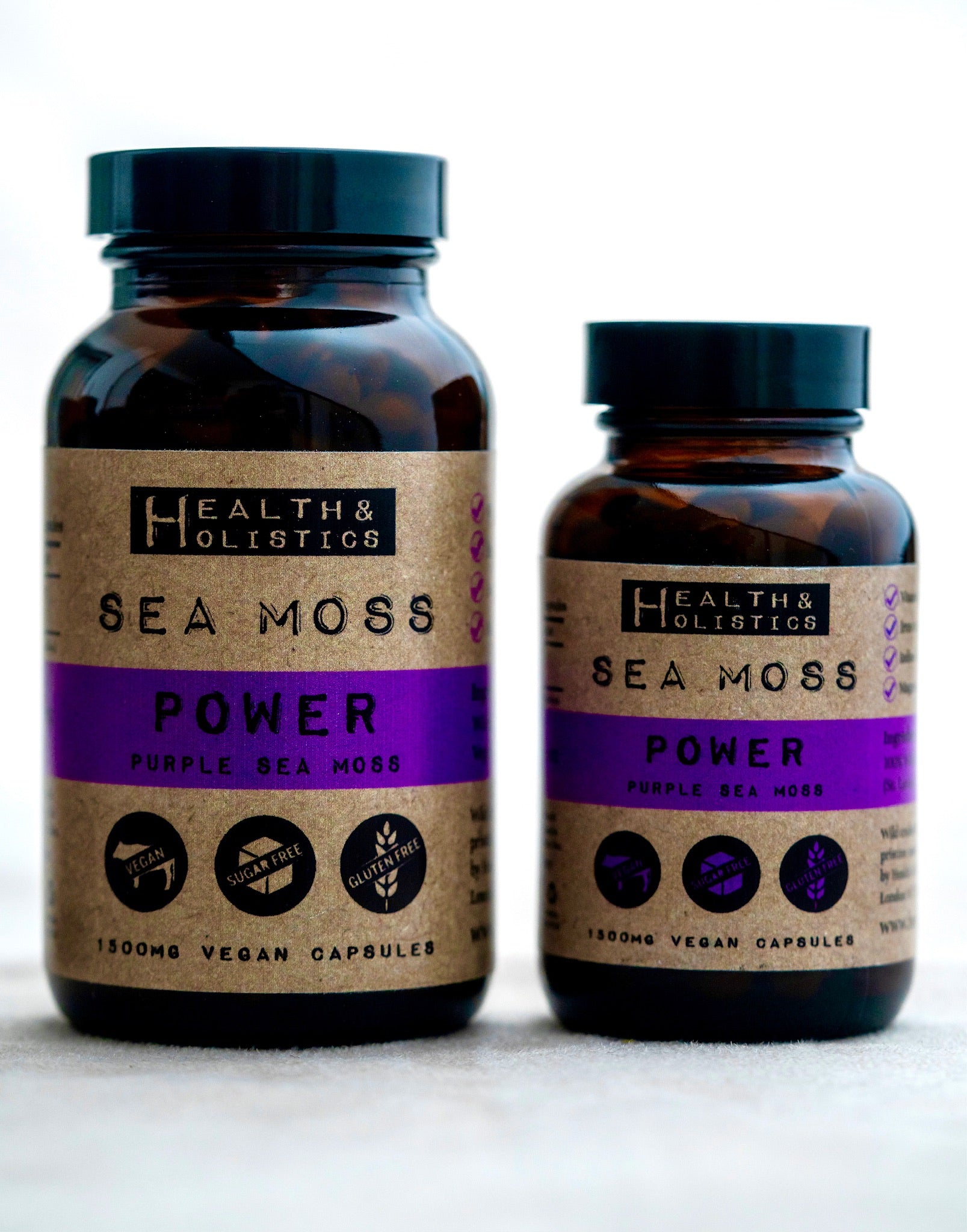 Purple Sea Moss Capsules (St. Lucia) (Genus Gracilaria)