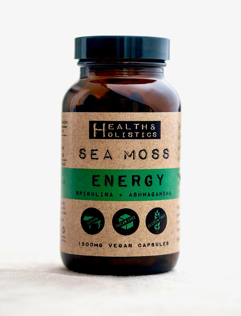 Sea Moss + Spirulina + Ashwagandha capsules (St. Lucia) (Genus Gracilaria)