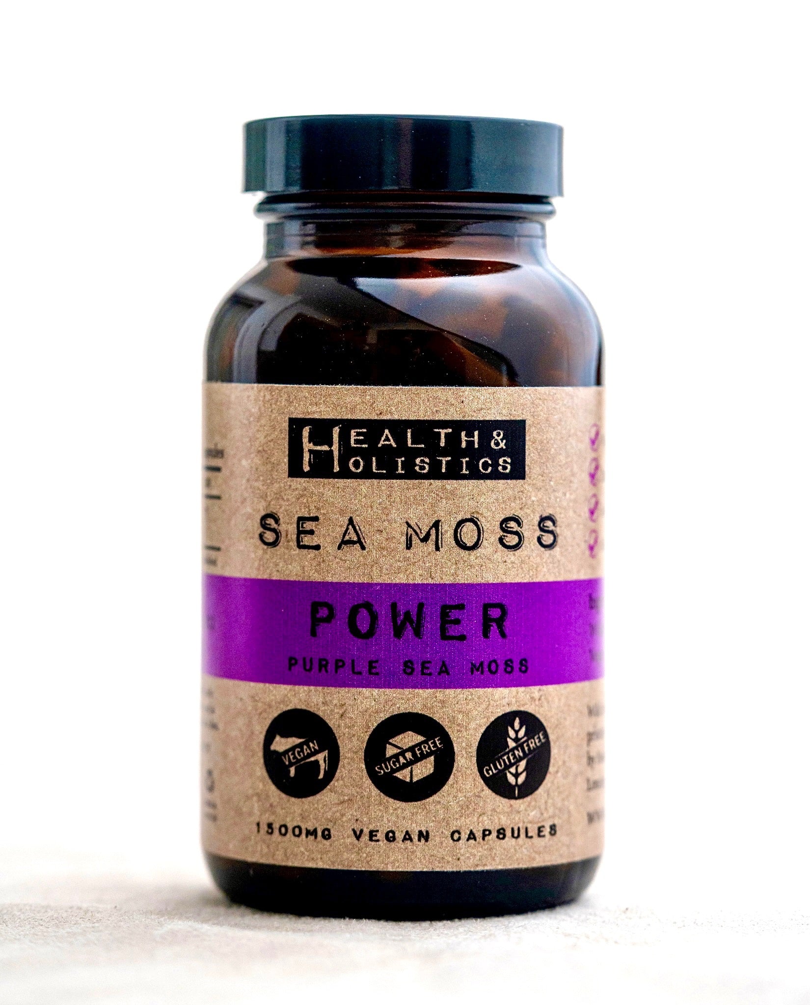 Purple Sea Moss Capsules (St. Lucia) (Genus Gracilaria)
