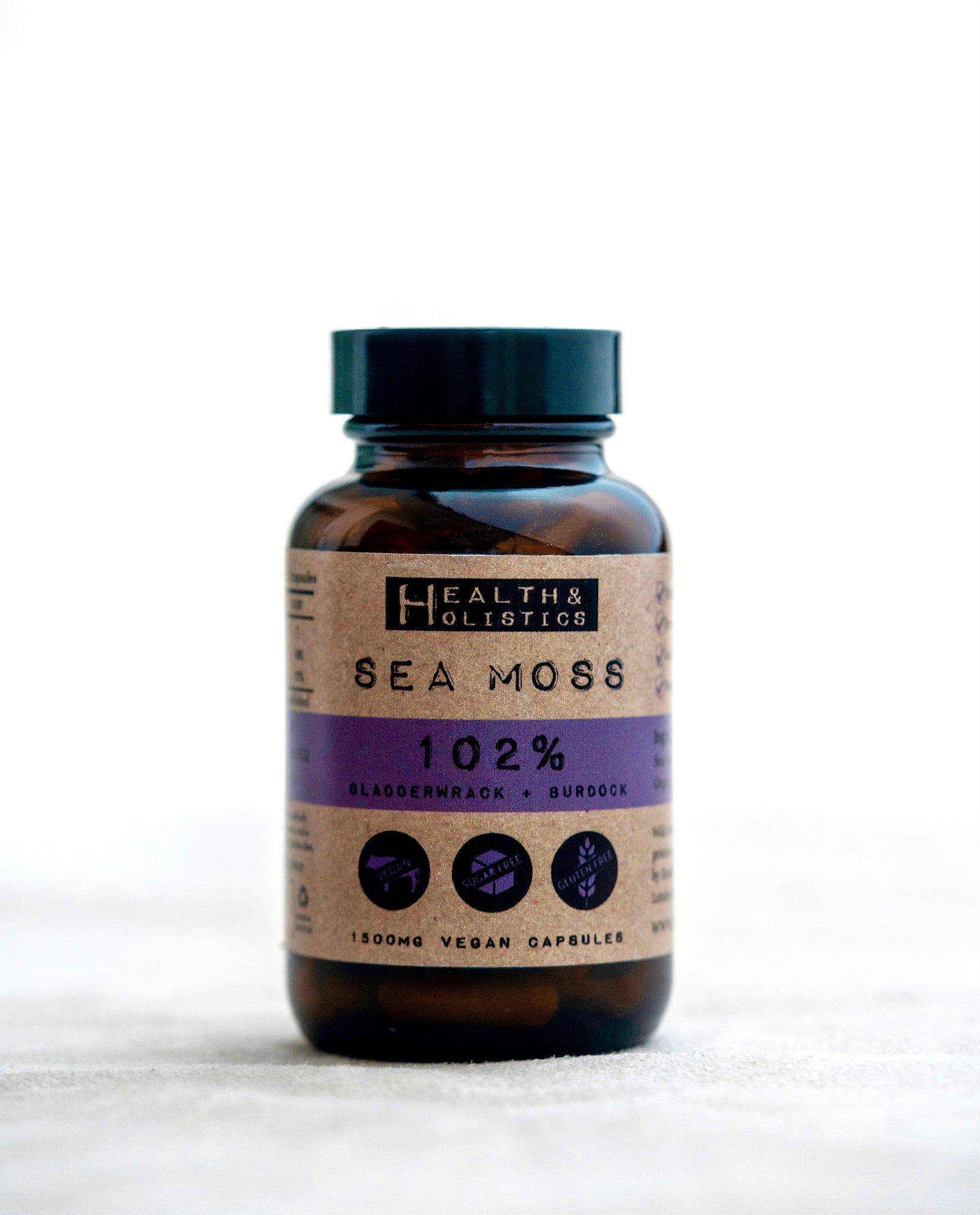 Sea Moss + Bladderwrack + Burdock Root Capsules (St. Lucia) (Genus Gracilaria)