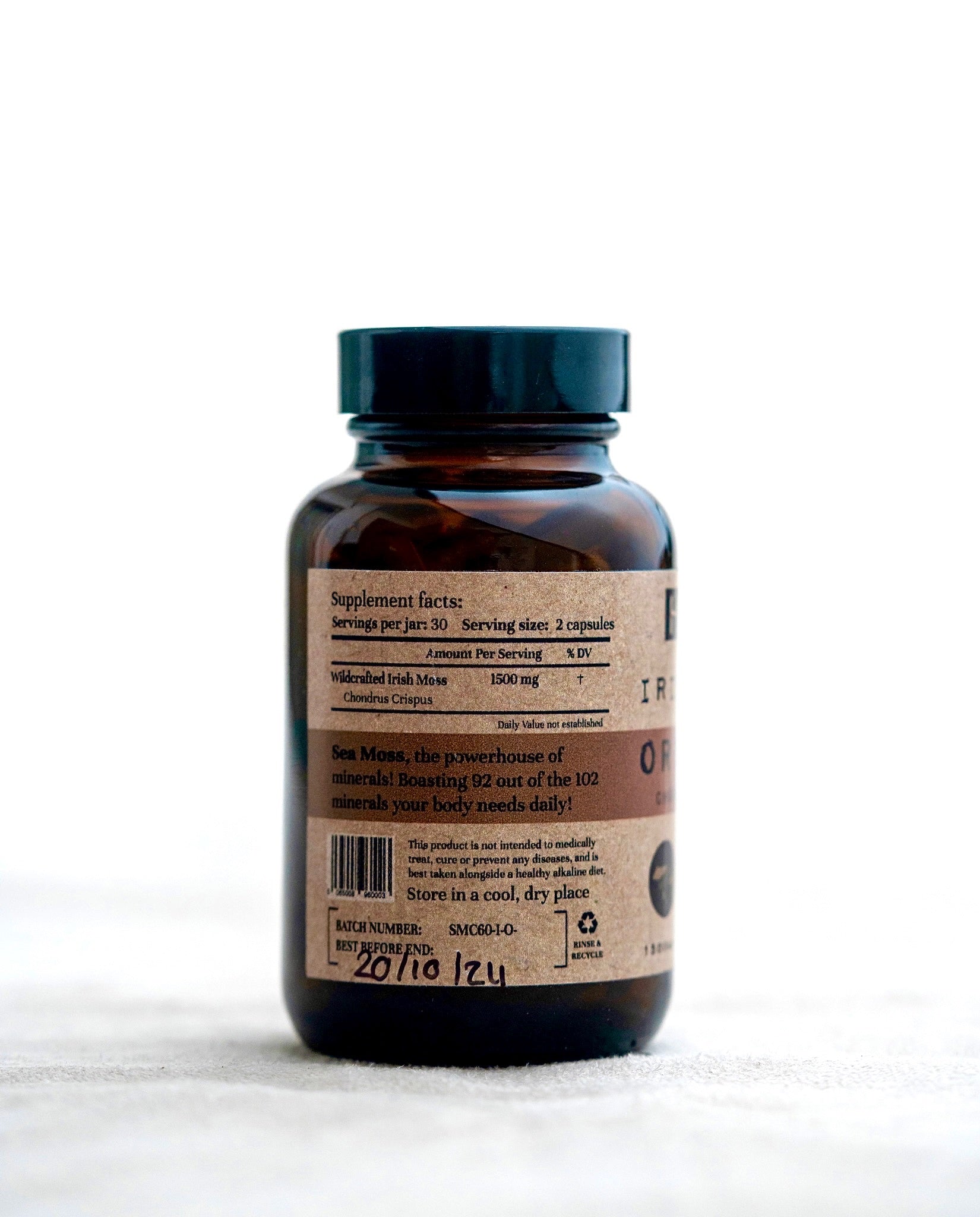 Irish Moss capsules (Ireland) (Chondrus Chrispus)