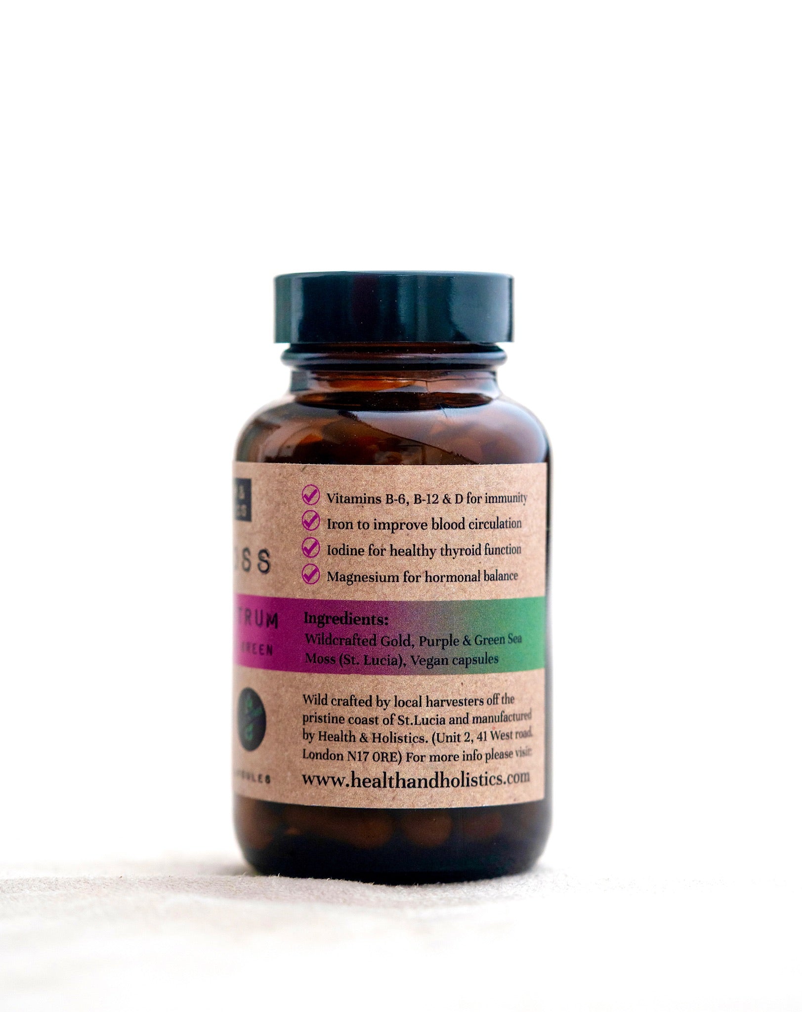 Full Spectrum Sea Moss Capsules (St. Lucia ) (Genus Gracilaria)