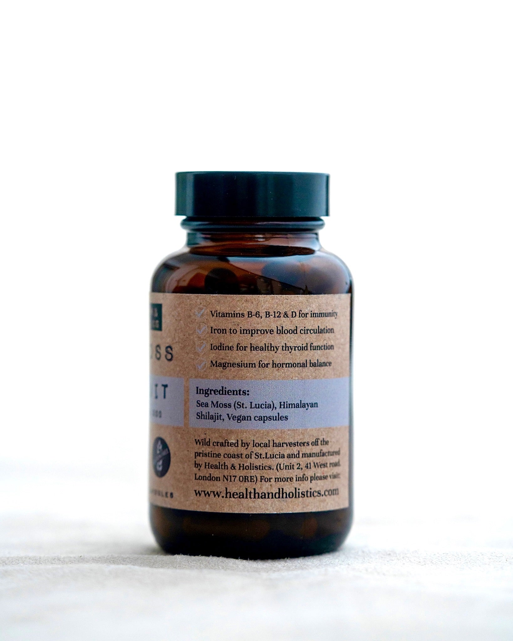 Sea Moss + Shilajit capsules (St. Lucia) (Genus Gracilaria)