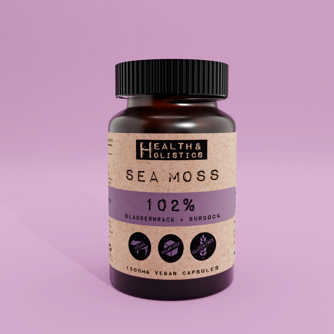 Sea Moss + Bladderwrack + Burdock Root Capsules (St. Lucia) (Genus Gracilaria)