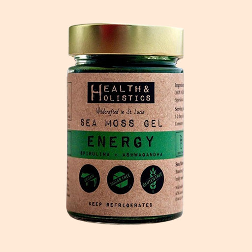 Energy Sea Moss Gel with Spirulina & Ashwagandha St. Lucia