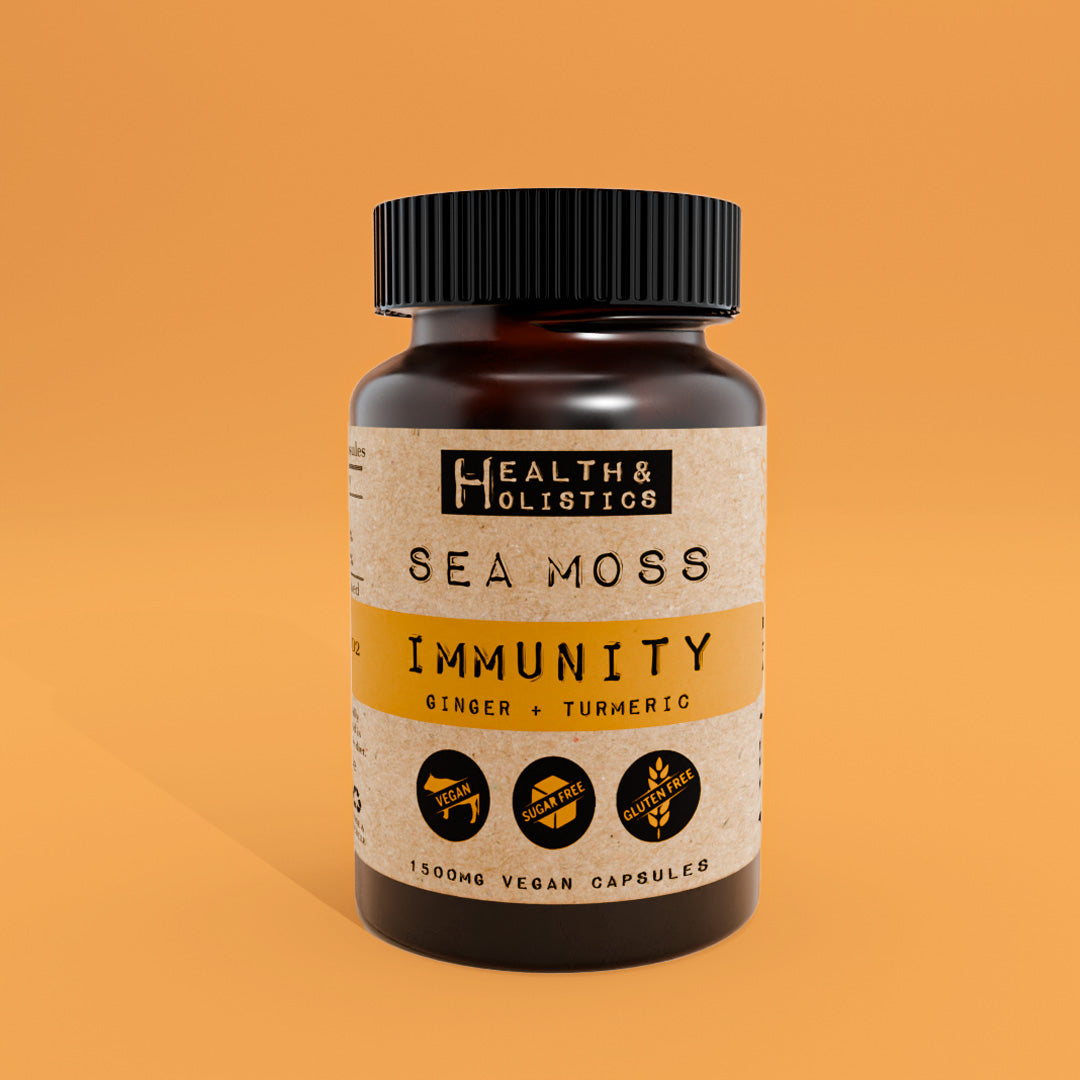 Sea Moss + Ginger + Turmeric capsules (St. Lucia) (Genus Gracilaria)