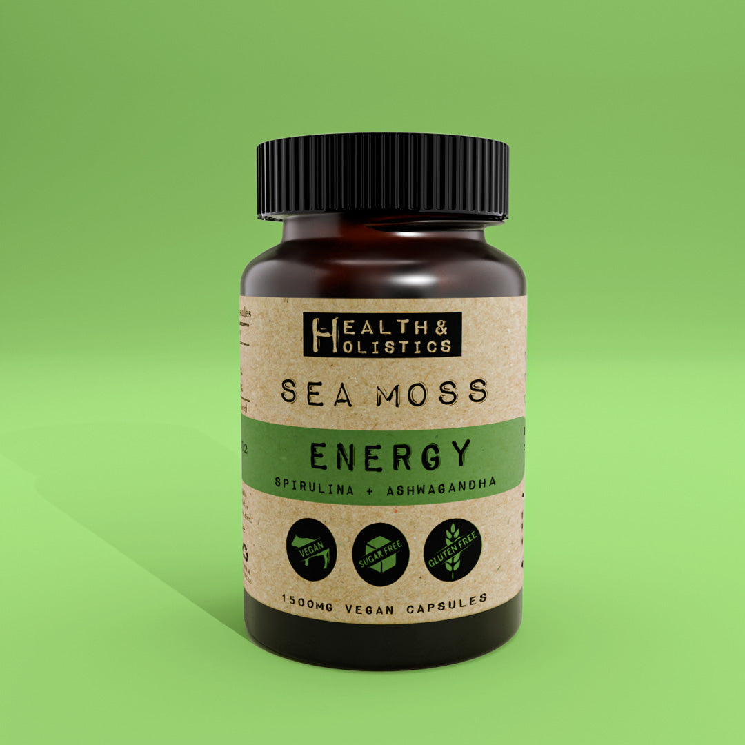 Sea Moss + Spirulina + Ashwagandha capsules (St. Lucia) (Genus Gracilaria)