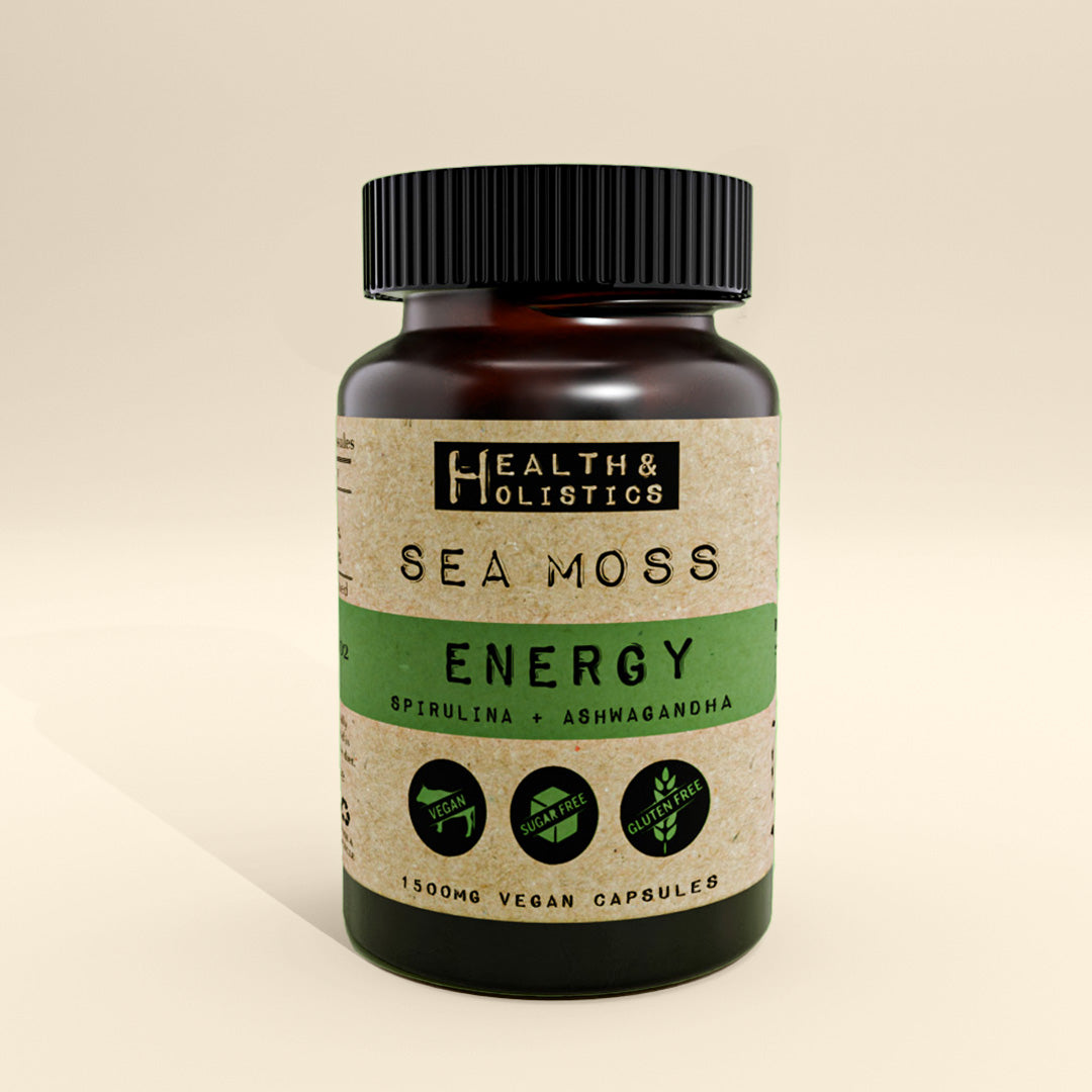 Sea Moss + Spirulina + Ashwagandha capsules (St. Lucia) (Genus Gracilaria)