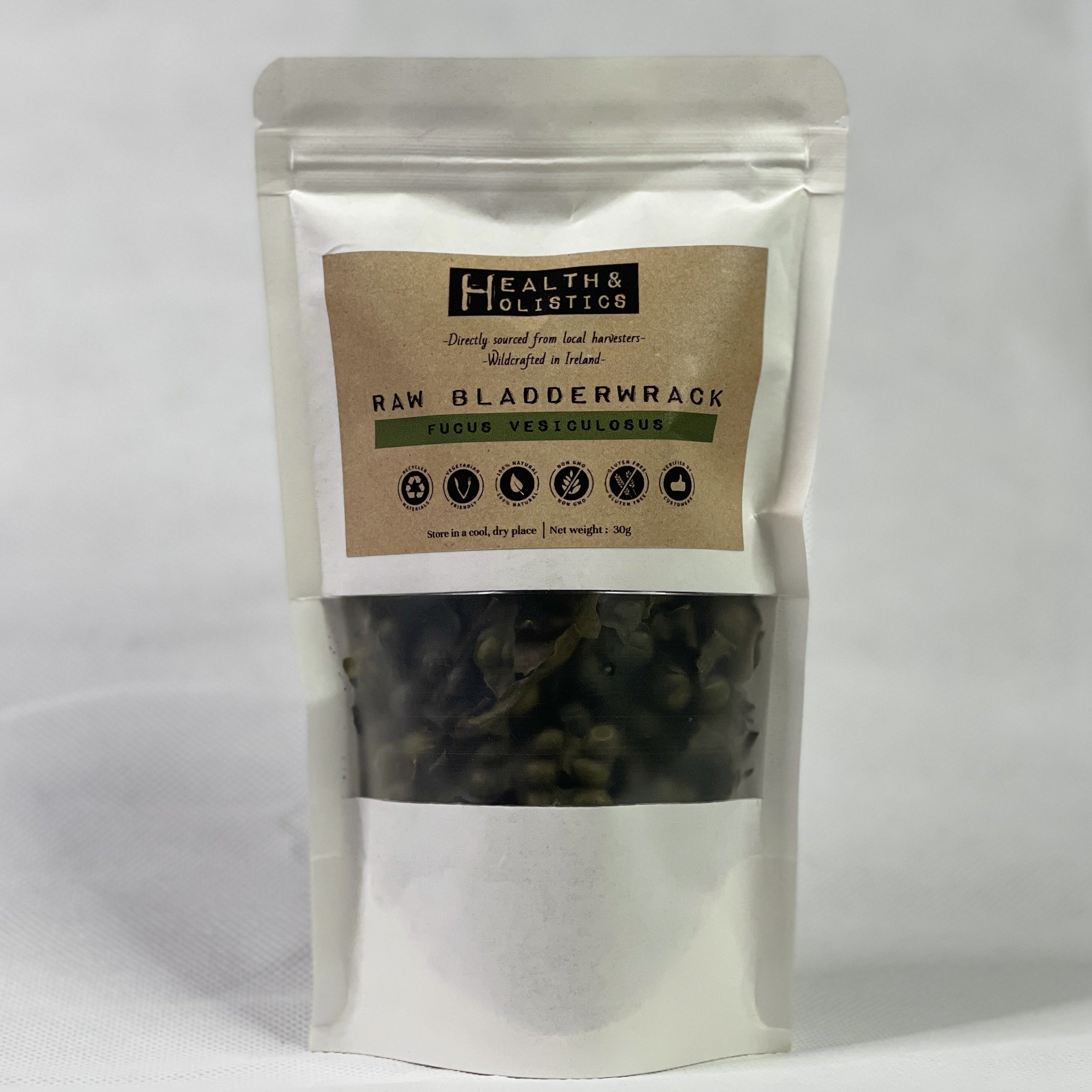 Raw Wildcrafted Bladderwrack (Ireland) (Fucus Vesiculosus)
