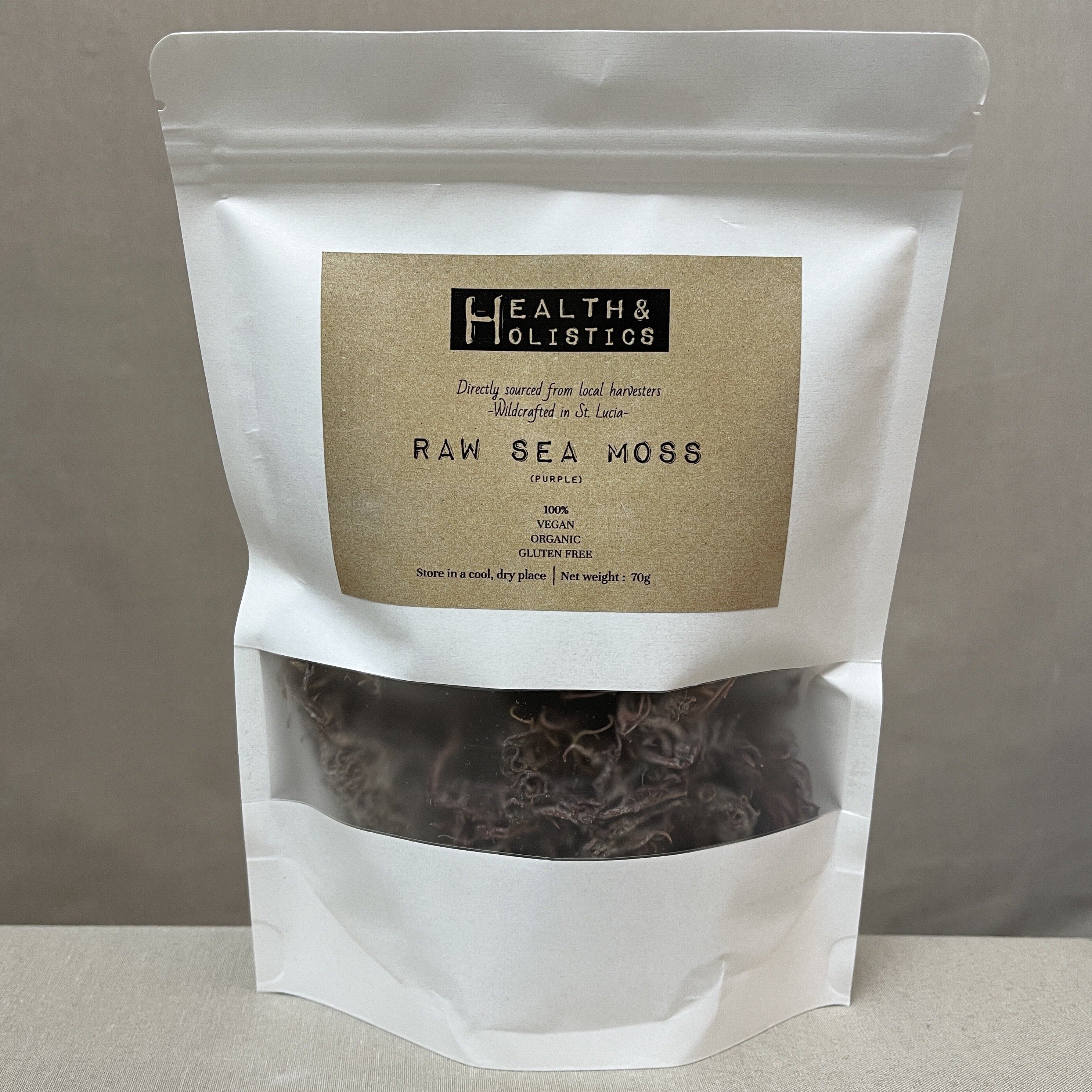 Raw Wildcrafted Purple Sea Moss (St. Lucia) (Genus Gracilaria)