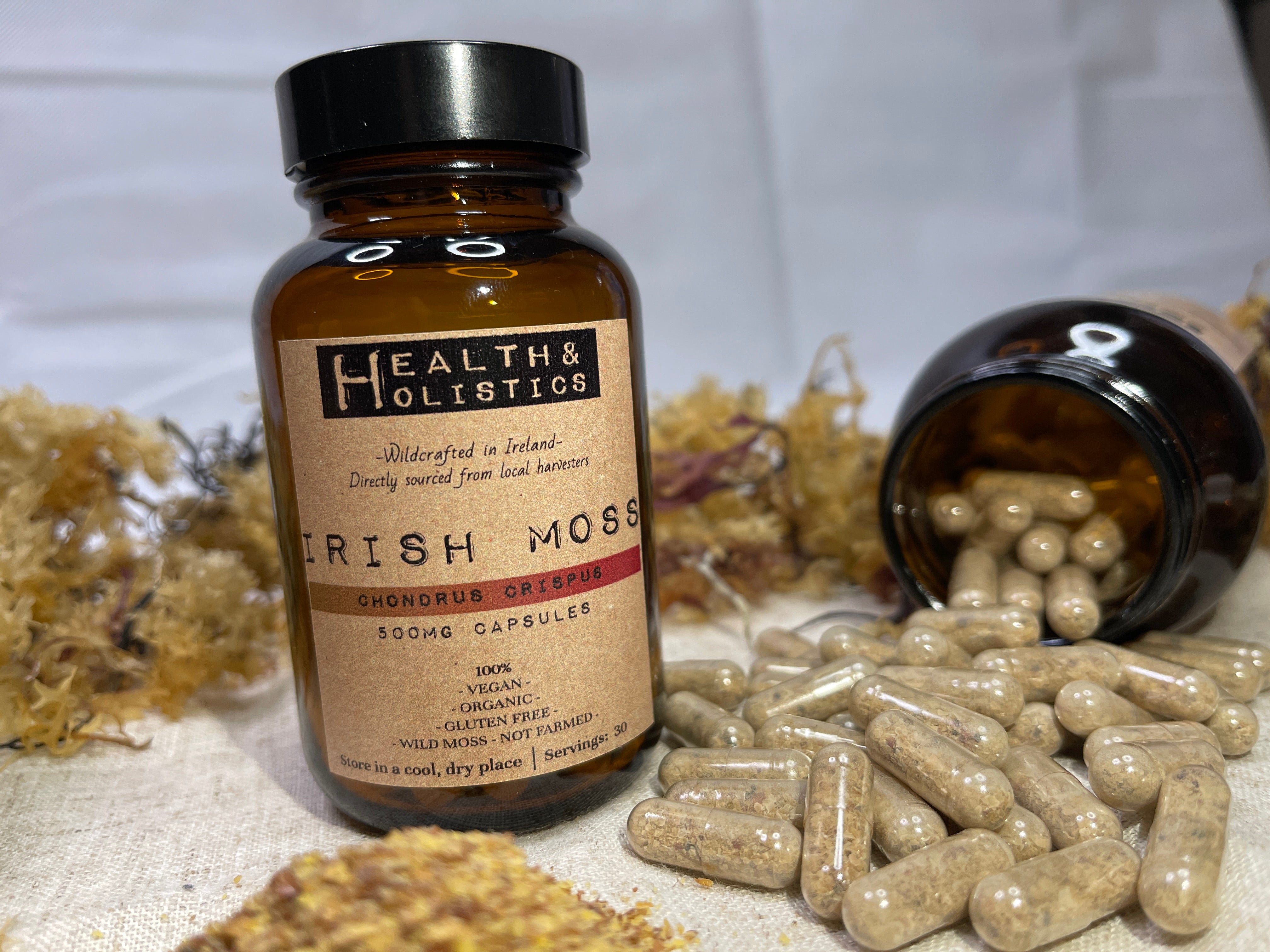 Irish Moss capsules (Ireland) (Chondrus Chrispus)