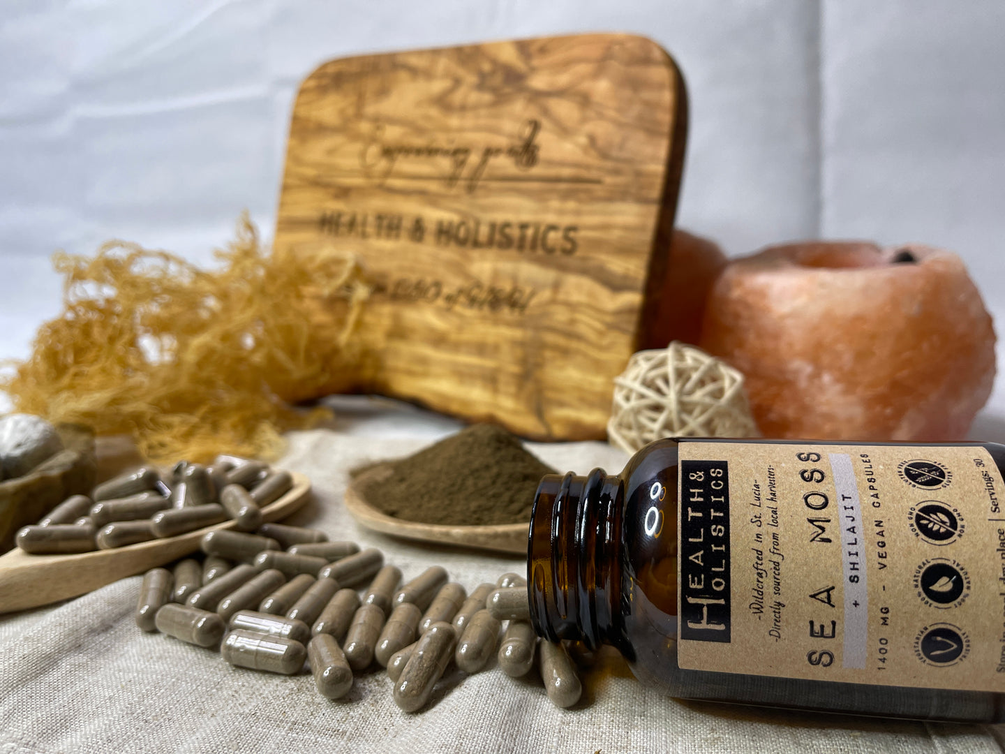 Sea Moss + Shilajit capsules (St. Lucia) (Genus Gracilaria) – Health